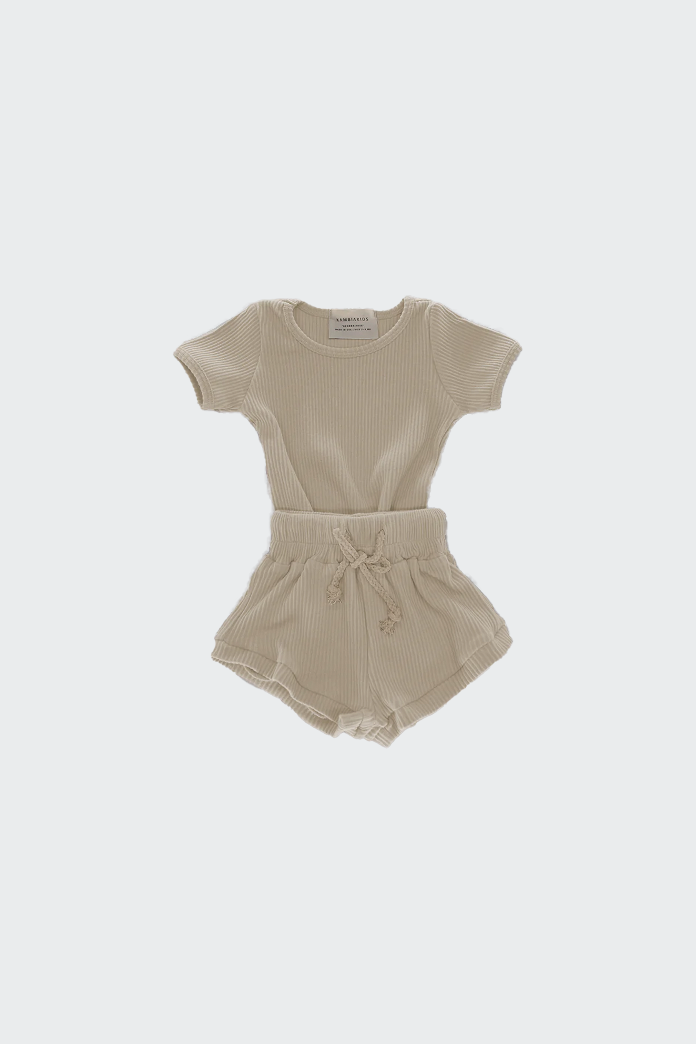 Ribbed Short Set