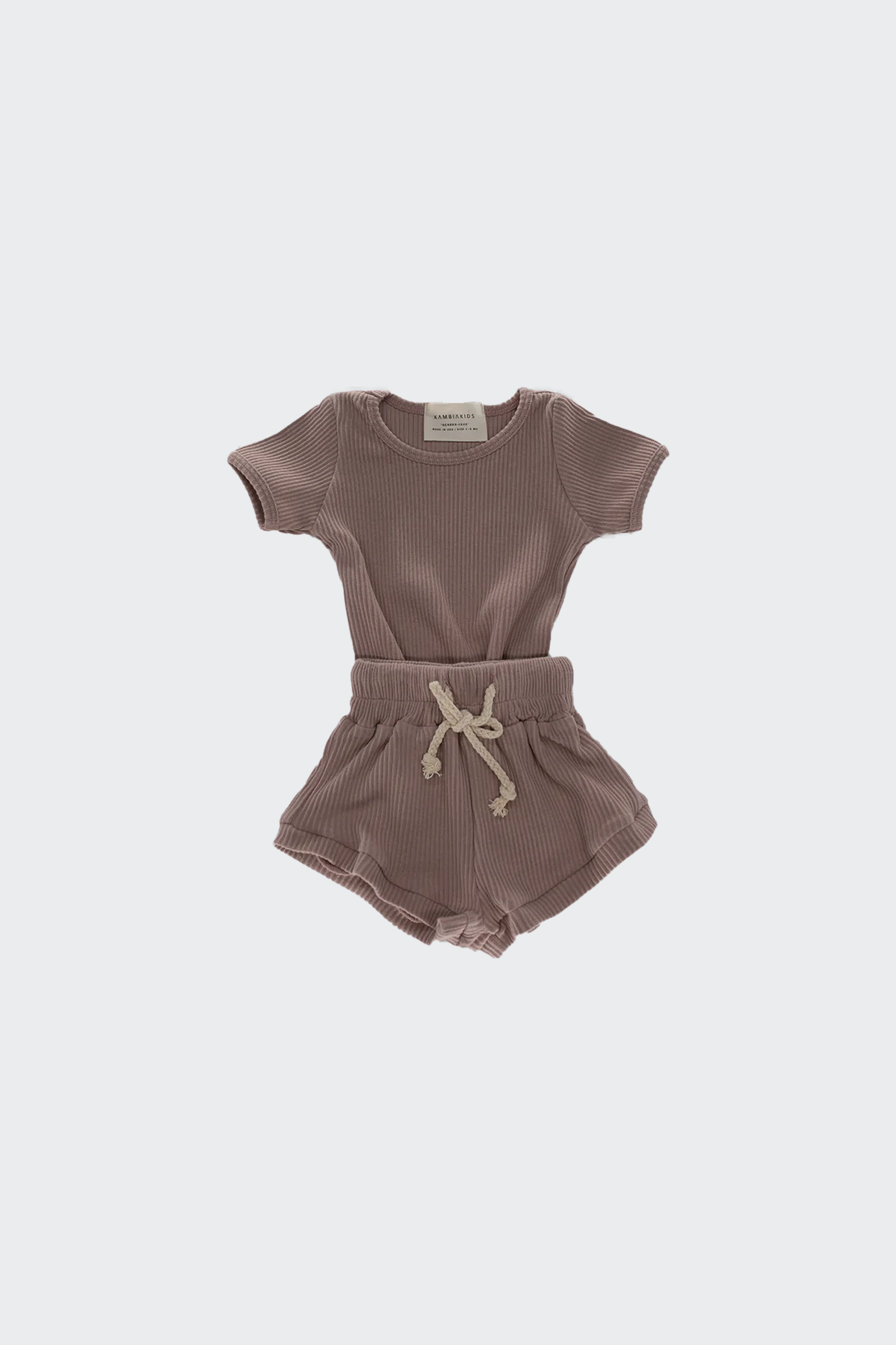Ribbed Short Set