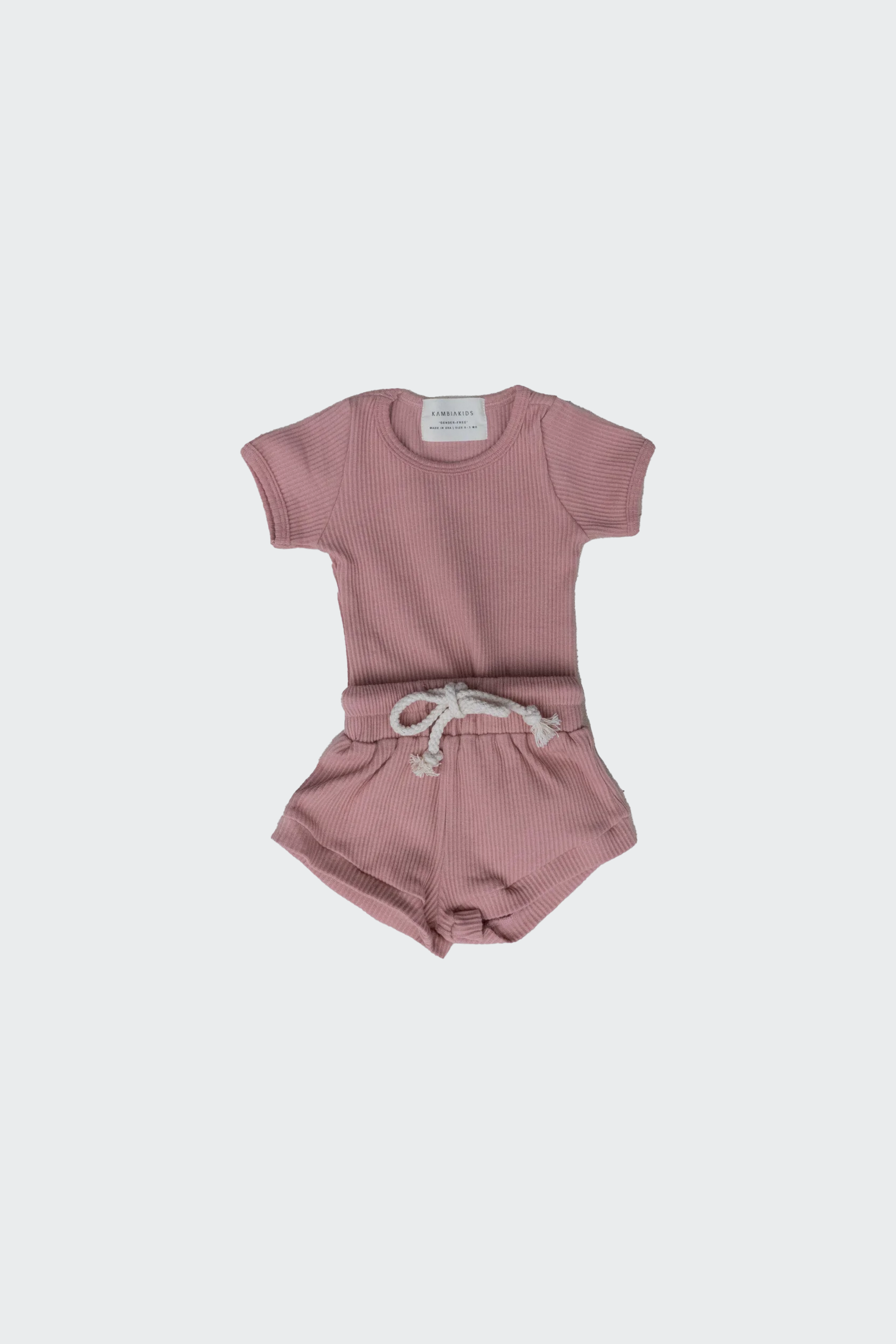 Ribbed Short Set